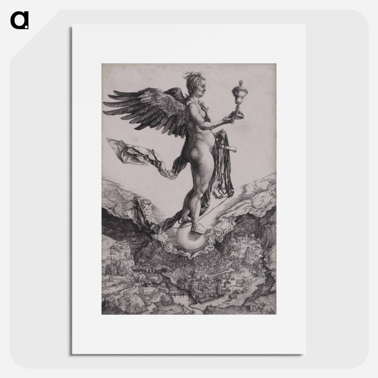 Nemesis (The Great Fortune) - アルブレヒト デューラー Poster.