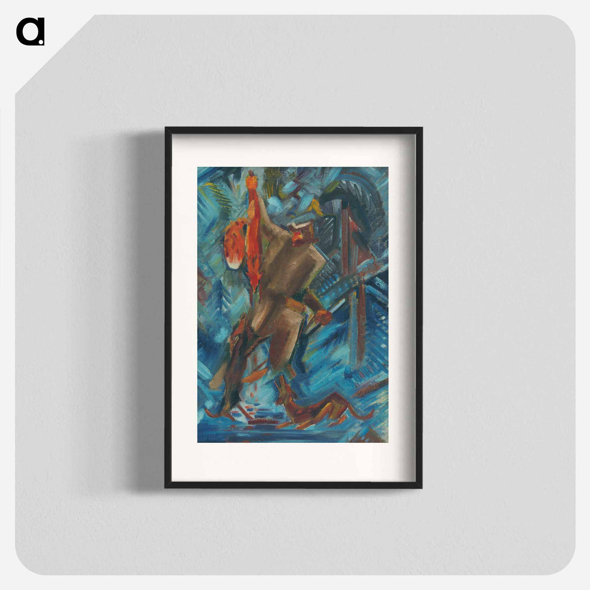 Hunter with a fox in his hand - アーノルド ピーター ワイズ クビンチャン Poster.