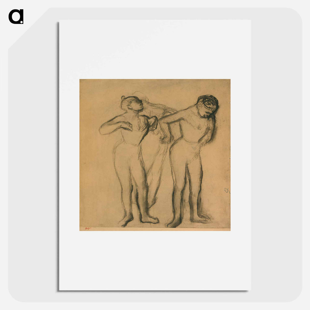 アートポスター-Three Dancers - エドガー ドガ Poster.