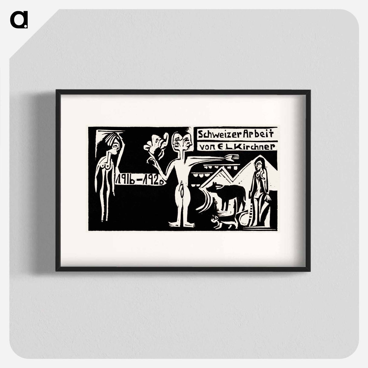 Exhibition of new paintings and graphics - Ernst Ludwig Kirchner Poster.