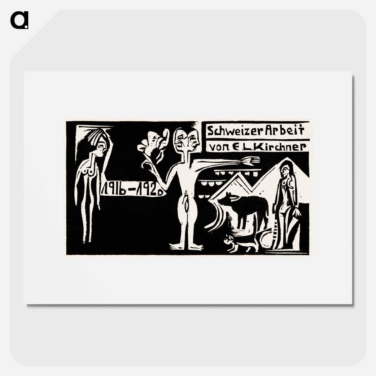 Exhibition of new paintings and graphics - Ernst Ludwig Kirchner Poster.