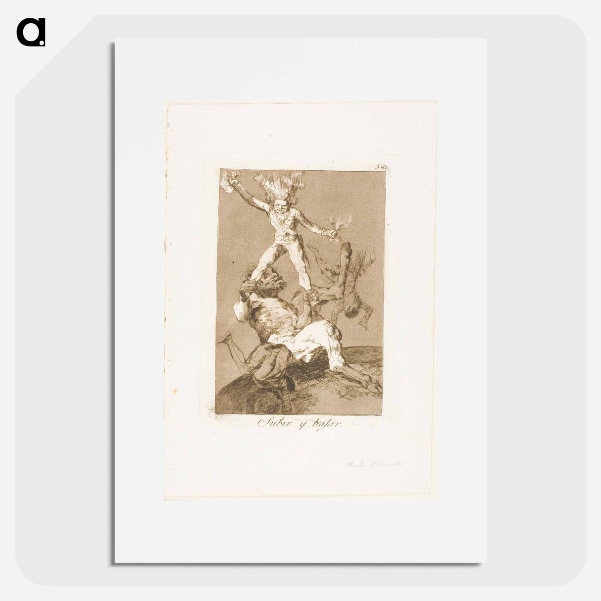 To Rise and to Fall - フランシスコ デ ゴヤ Poster.