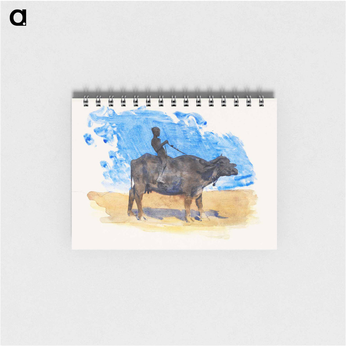 アートメモ帳-Boy on Water Buffalo - ジョン シンガー サージェント Memo.