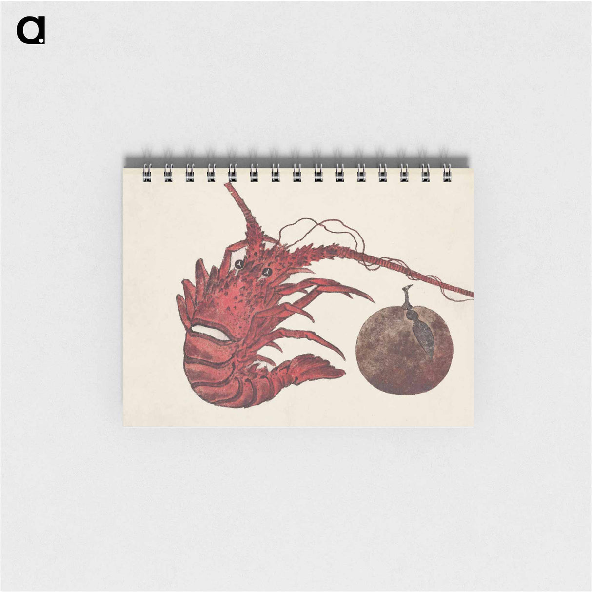 Japanese lobster from Album of Sketches by Katsushika Hokusai and His Disciples - 葛飾 北斎 Memo.