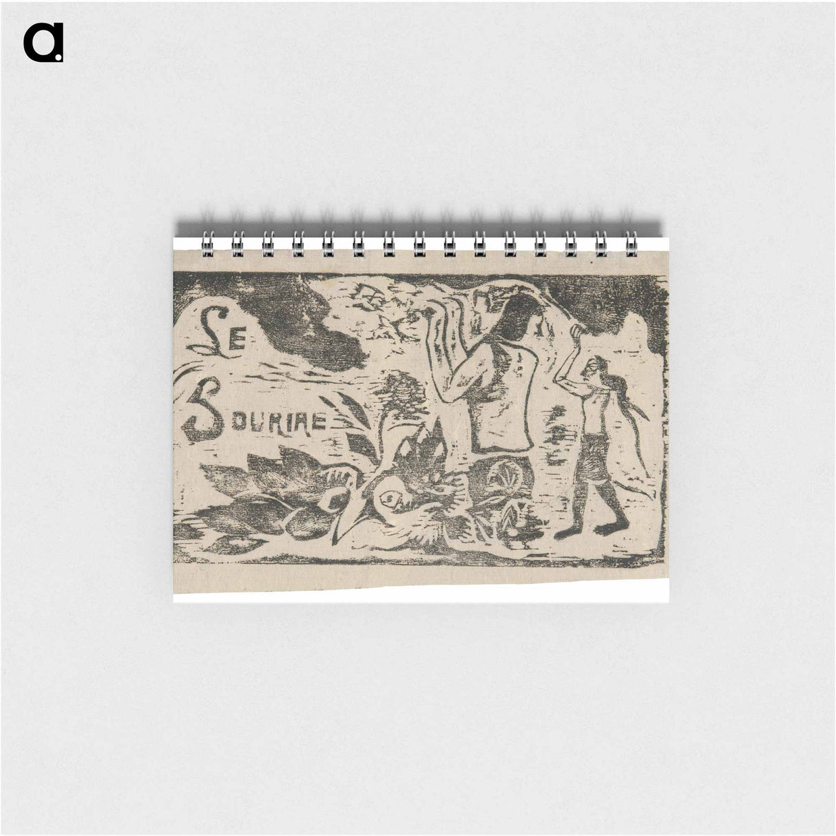 Tahitians, Flowers, and Leaves - ポール ゴーギャン Memo.