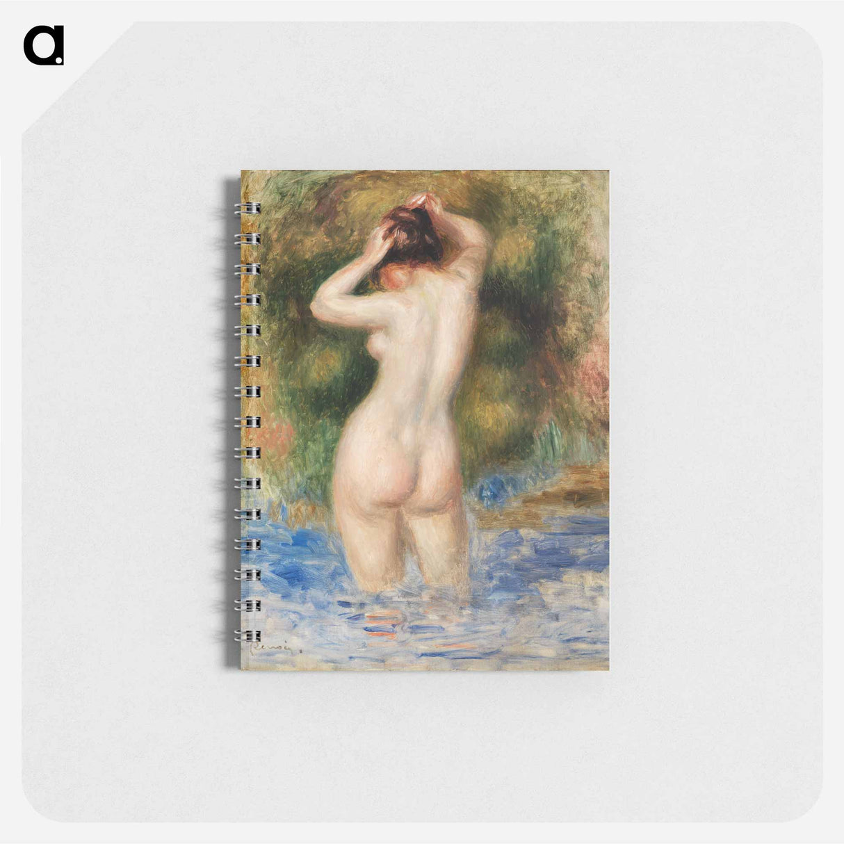 アートメモ帳-Bather (Baigneuse) - ピエール オーギュスト ルノワール Memo.