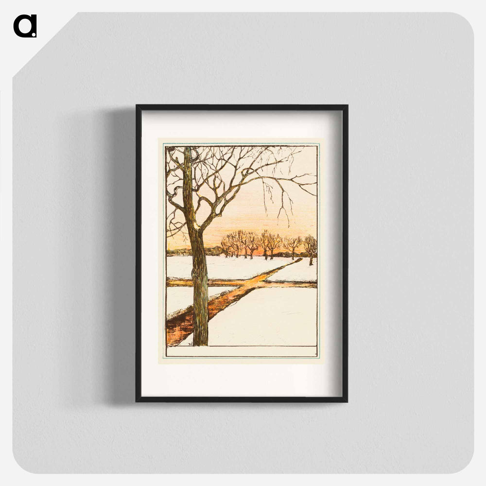 Sneeuwlandschap - Theo van Hoytema Poster.