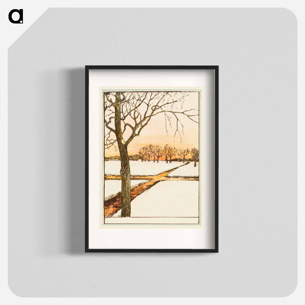 Sneeuwlandschap - Theo van Hoytema Poster.