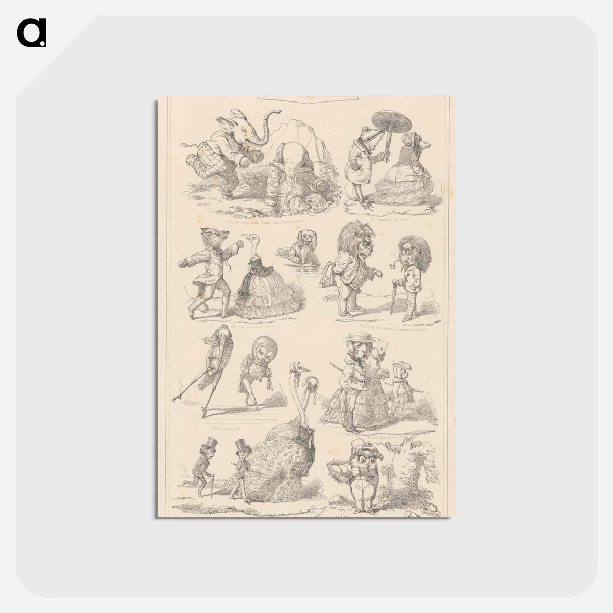 アートポストカード-Zoological Education
- イェール大学アートギャラリー Postcard.