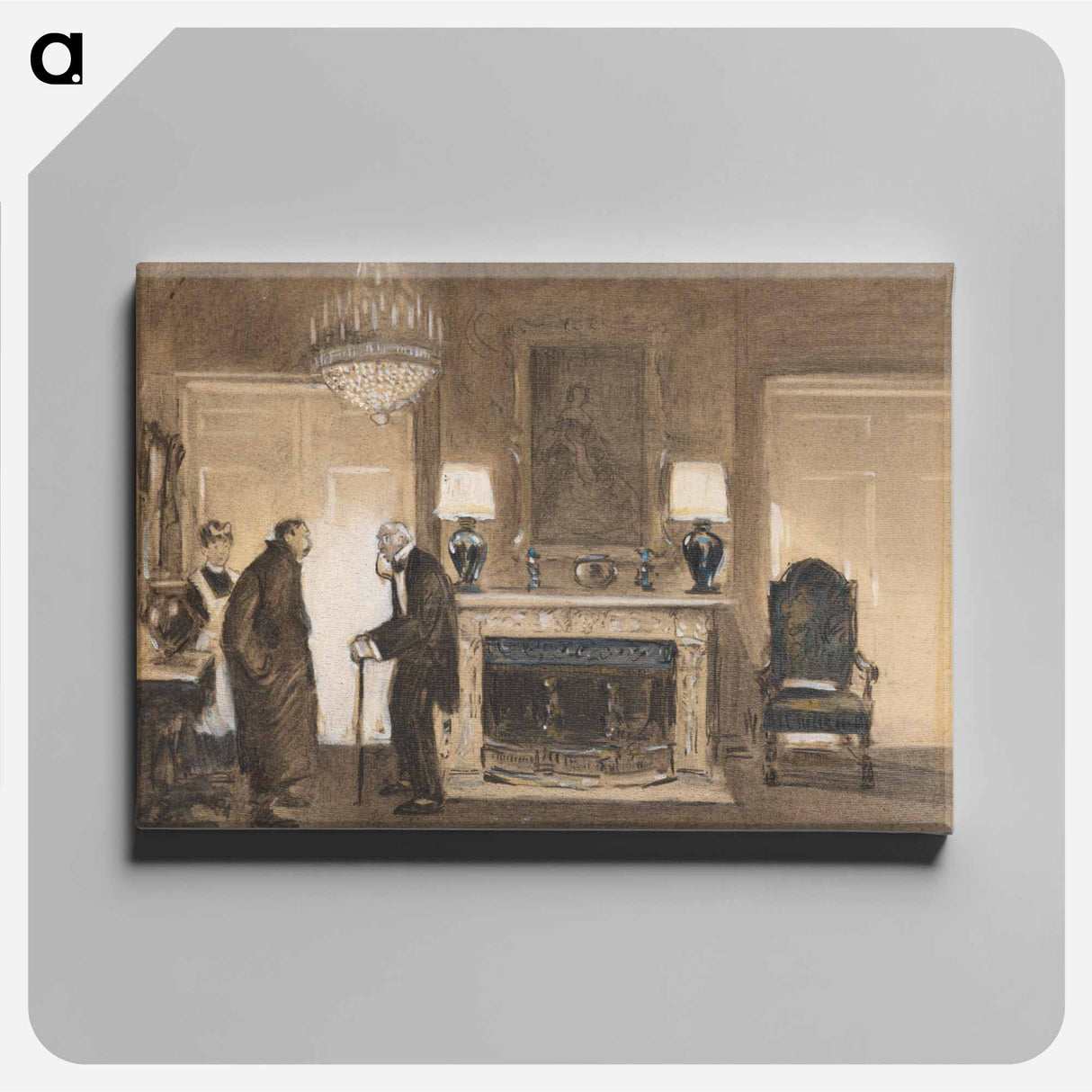 アートパネル-Drama in the Living Room
- バーンズ・コレクション Canvas.