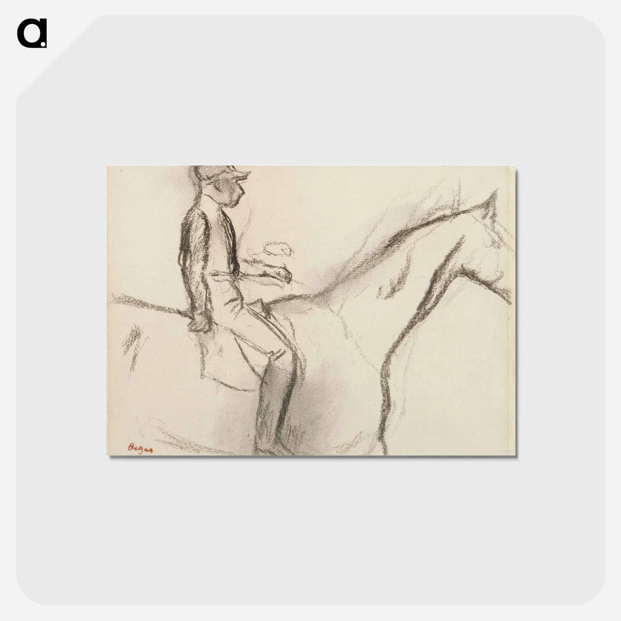 アートポストカード-Jockej - エドガー ドガ Postcard.