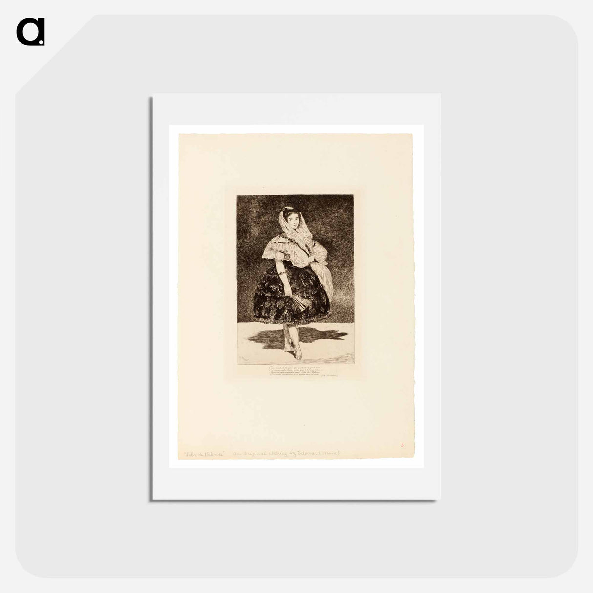 アートポストカード-Lola de Valence - エドゥアール マネ Postcard.