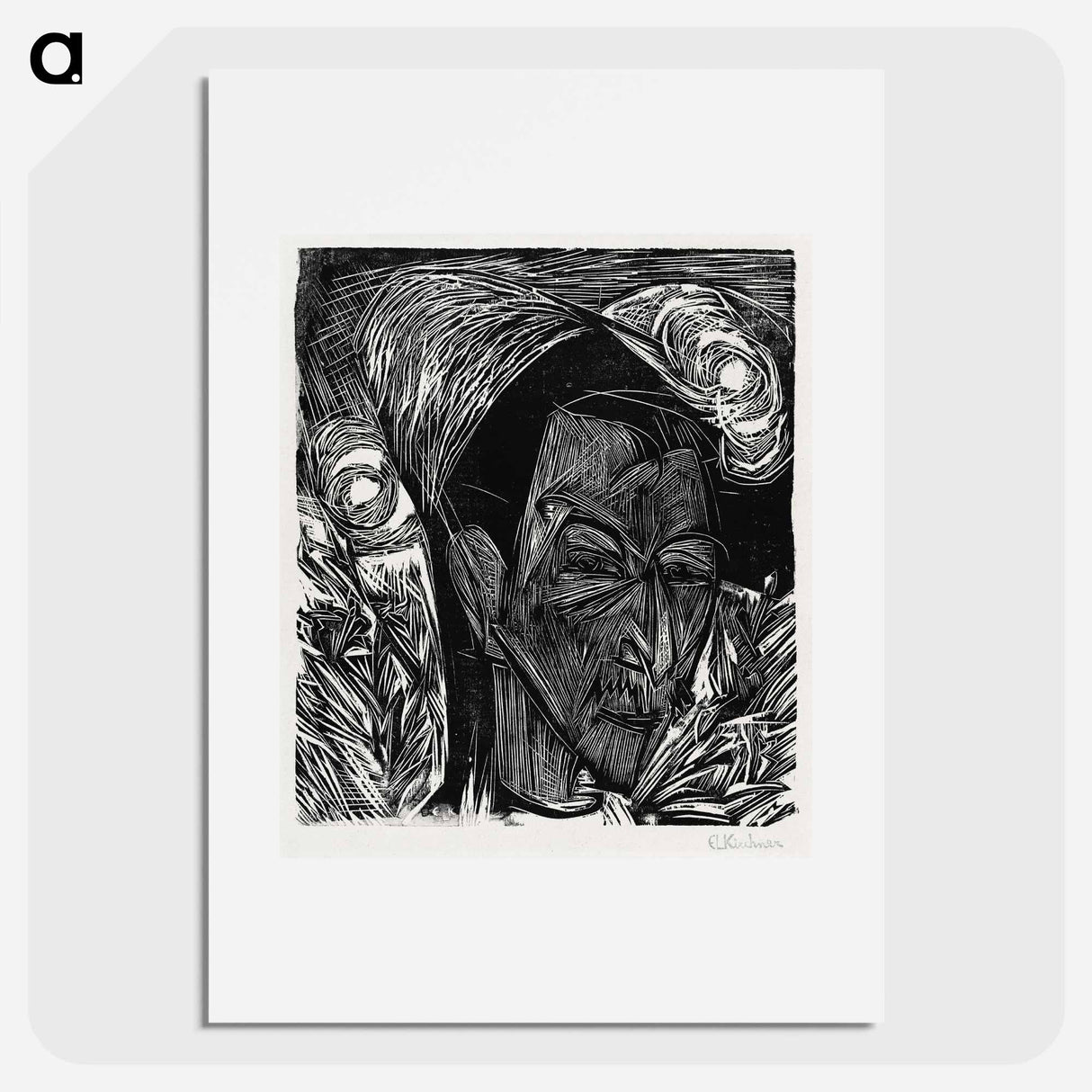 The Fifth Bauhaus Portfolio: German Artists - Ernst Ludwig Kirchner Poster.