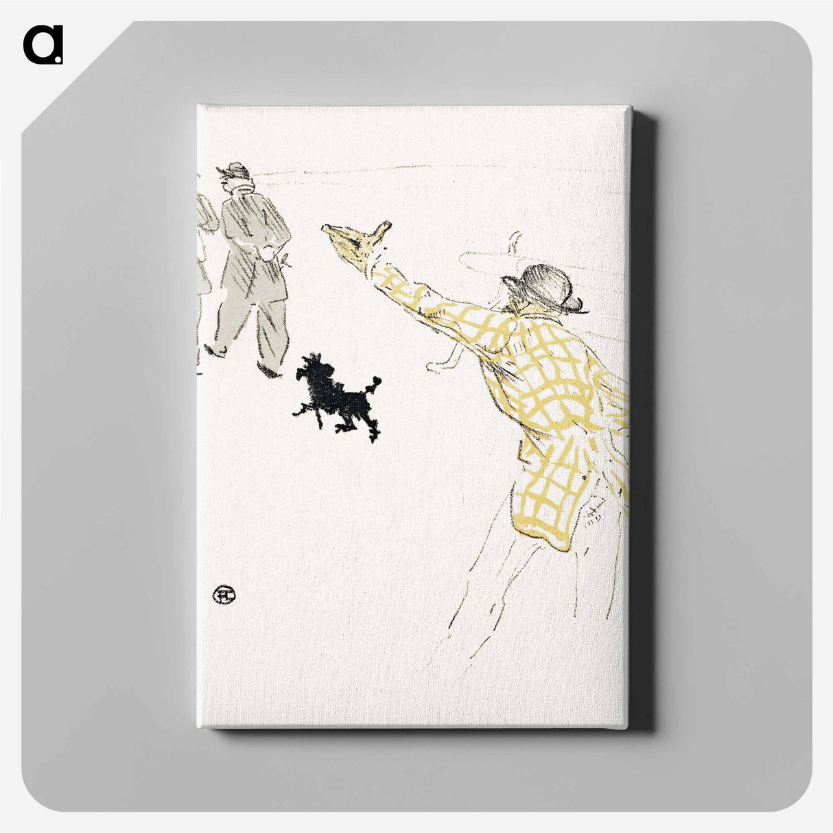 アートパネル-Le Fardeau de la Liberté - アンリ ド トゥールーズ ロートレック Canvas.