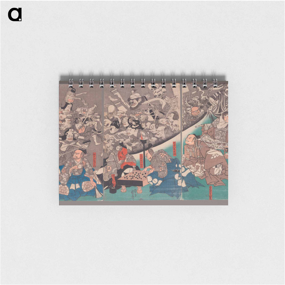 The Earth Spider Generates Monsters at the Mansion of Lord Minamoto Yorimitsu - 歌川 国芳 Memo.