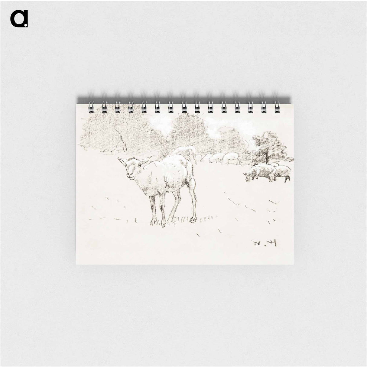Sheep Grazing in a Field - ウィンスロー ホーマー Memo.
