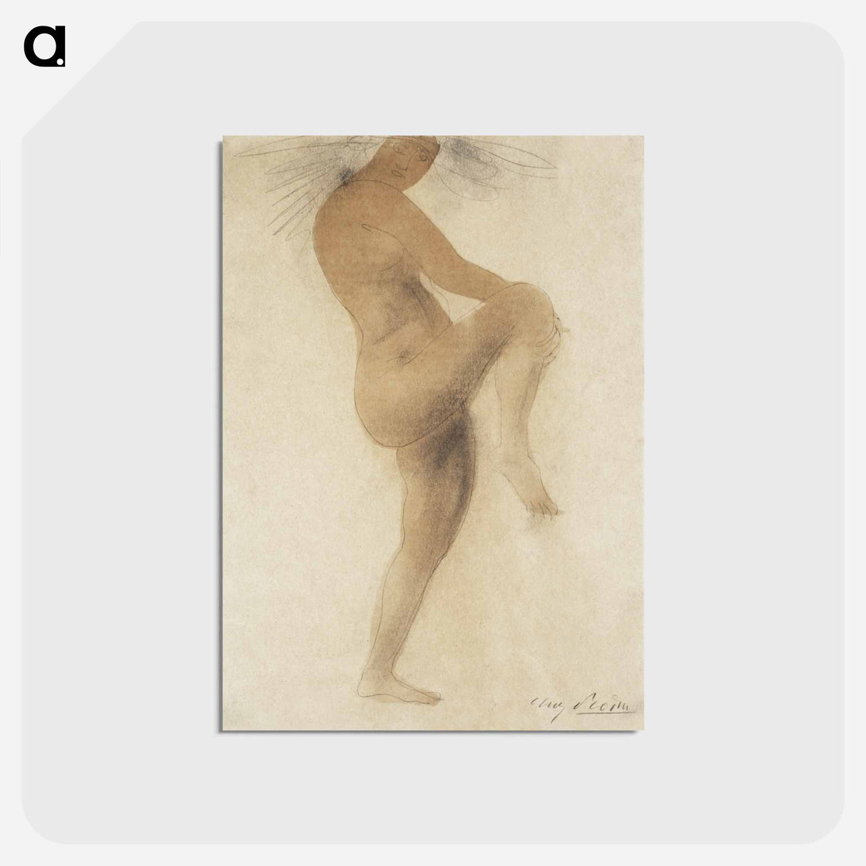 アートポストカード-Female Nude Dancing
- イェール大学アートギャラリー Postcard.