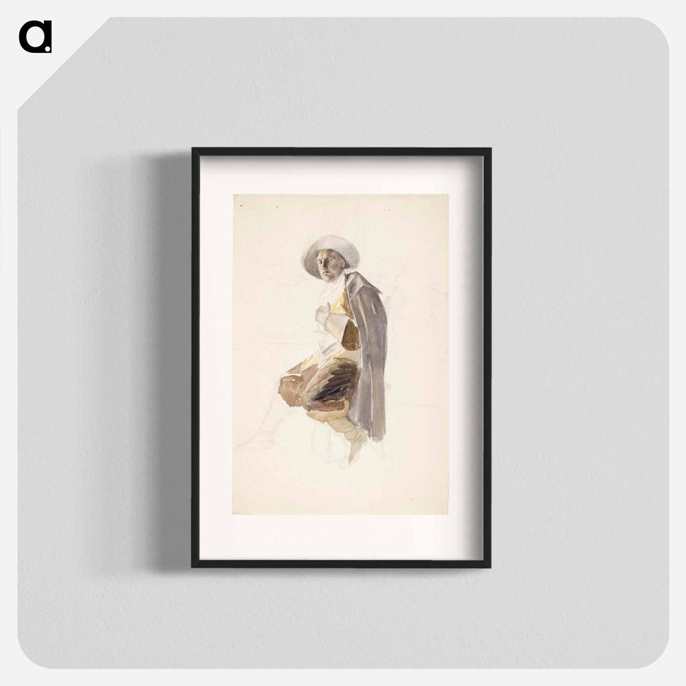 Nuori mies 1600-luvun soturin puvussa - アルバート エーデルフェルト Poster.