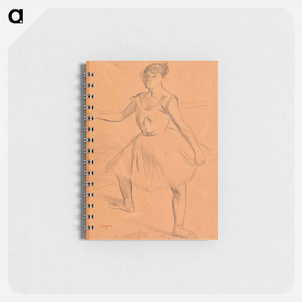 Ballerina Standing at Bar - エドガー ドガ Memo.