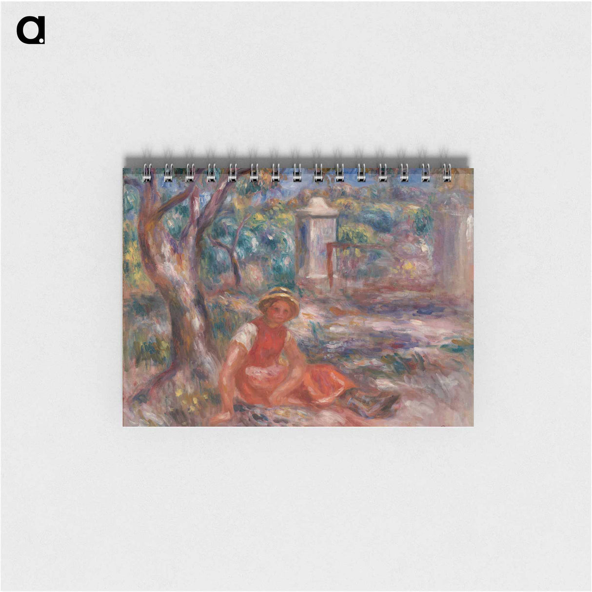 Girl at the Foot of a Tree - ピエール オーギュスト ルノワール Memo.