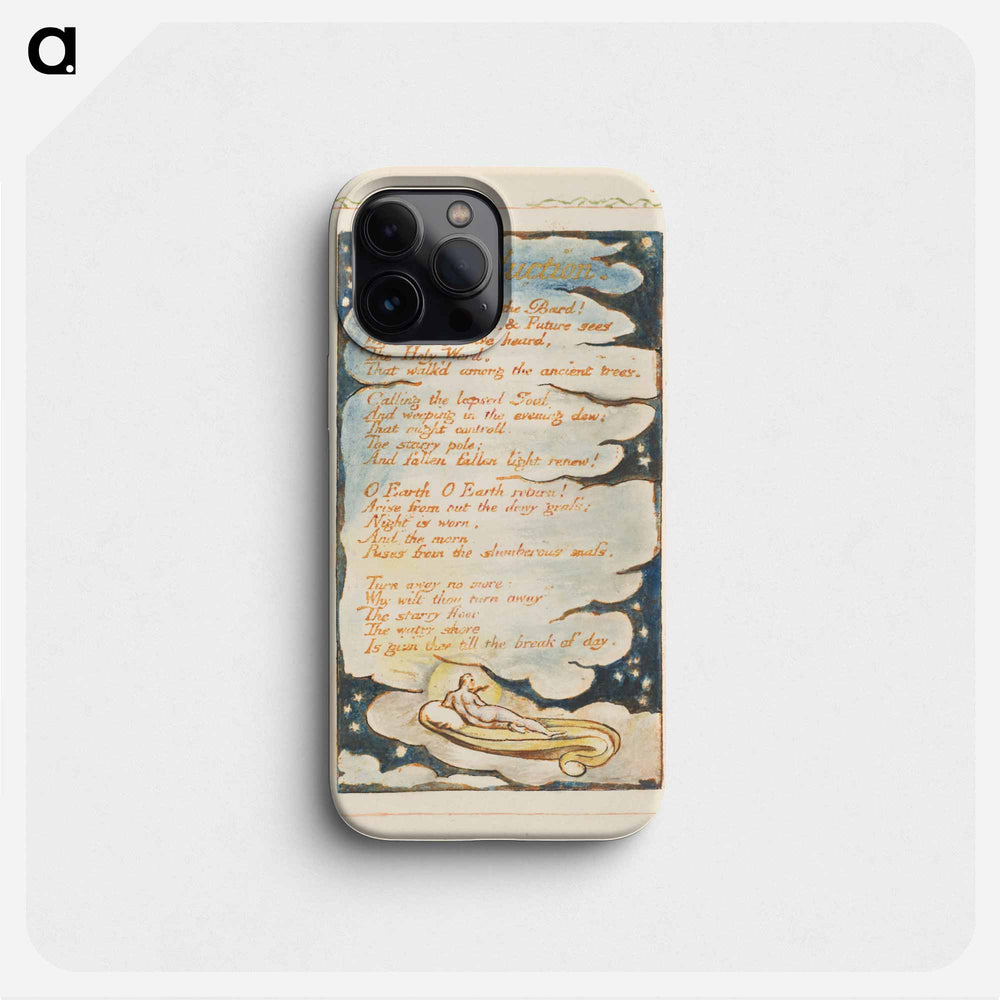 Songs of Experience: Introduction: Hear the voice of the Bard - William Blake Phone Case.