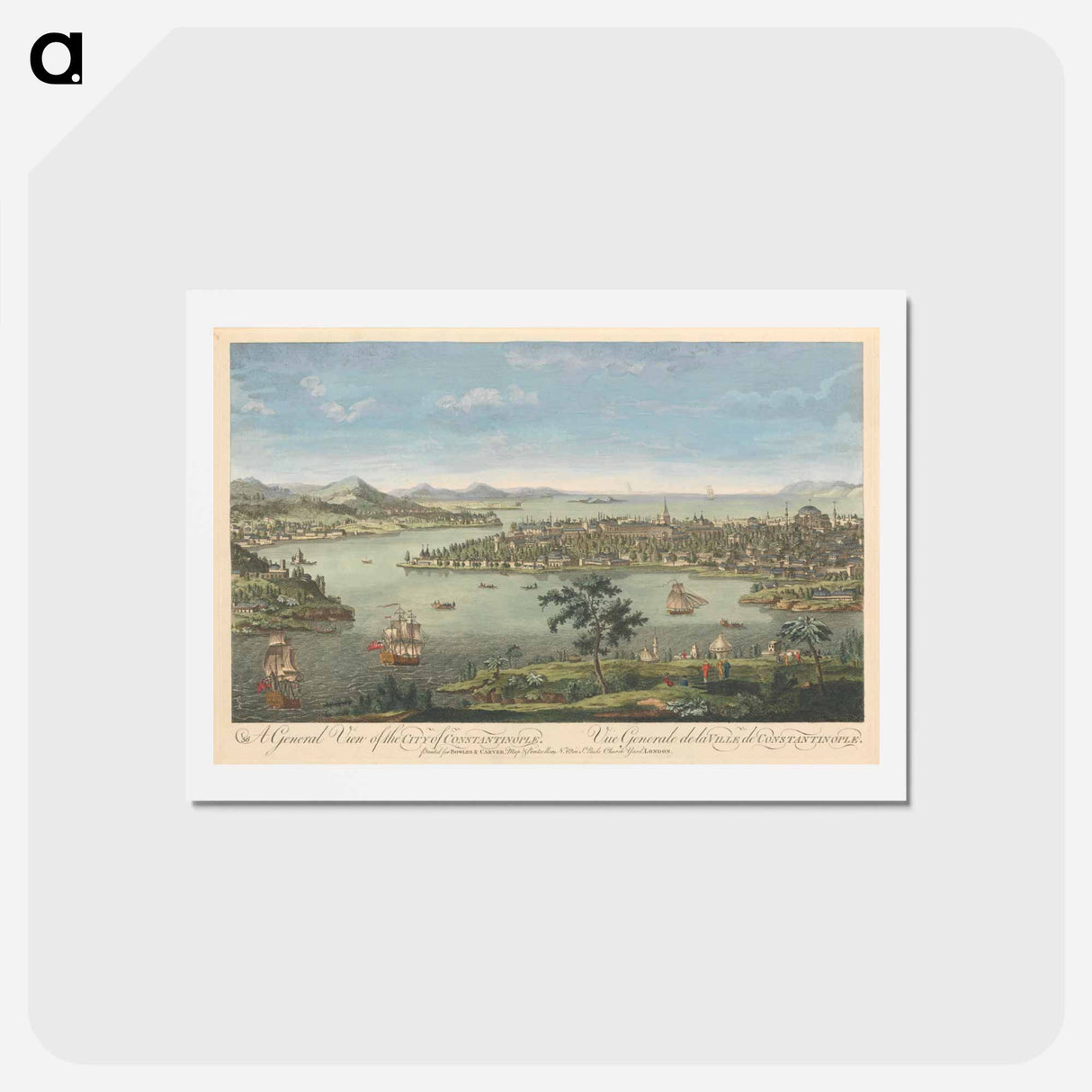 アートポストカード-A General View of the City of Constantinople
- イェール大学アートギャラリー Postcard.