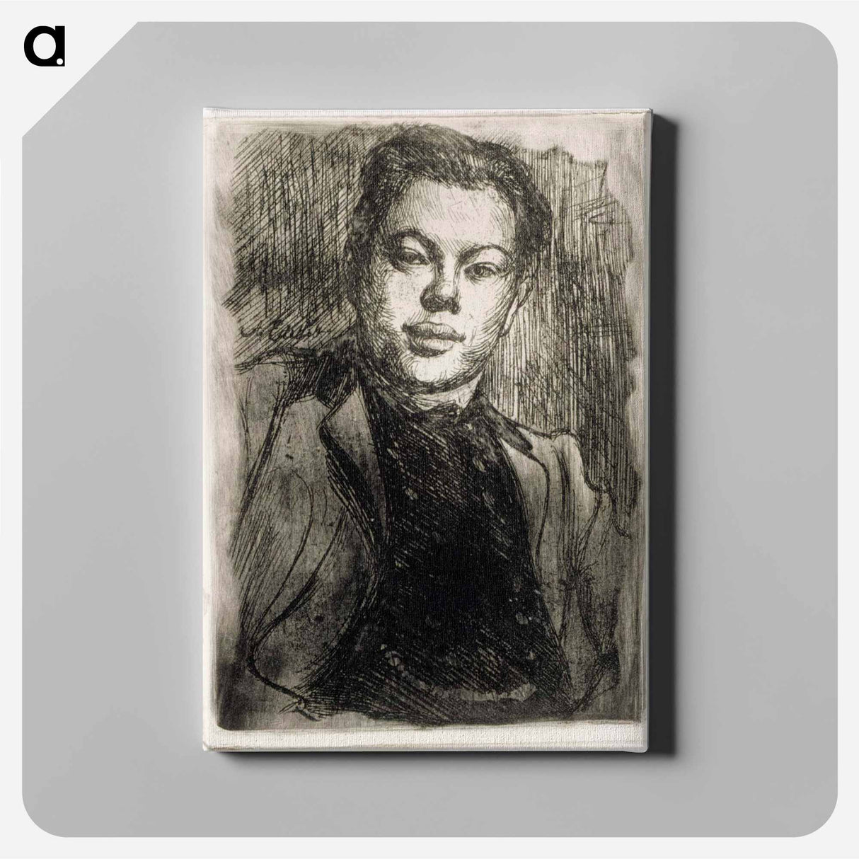 Portrait of the artist eric o. w. ehrström - アルバート エーデルフェルト Canvas.