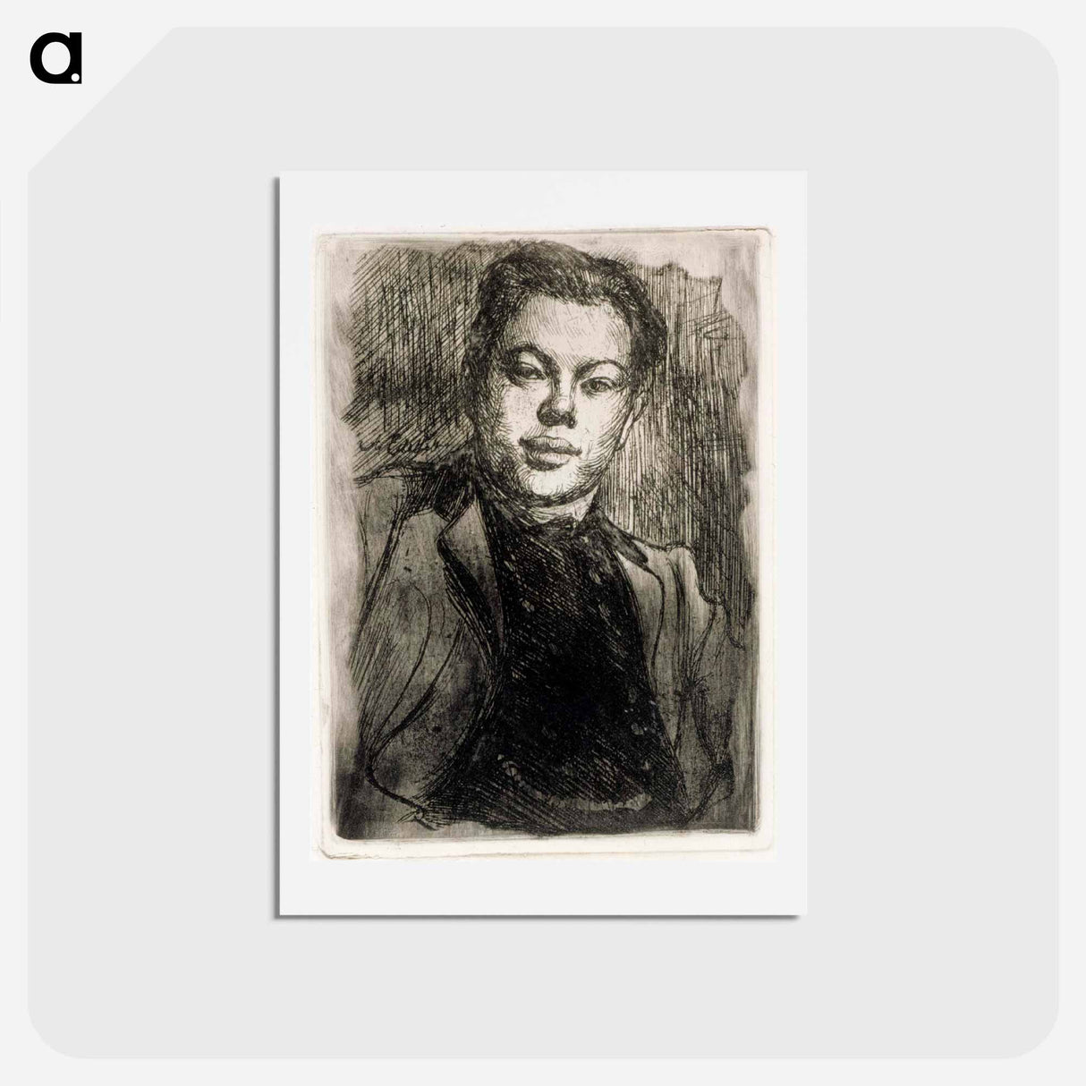 Portrait of the artist eric o. w. ehrström - アルバート エーデルフェルト Postcard.