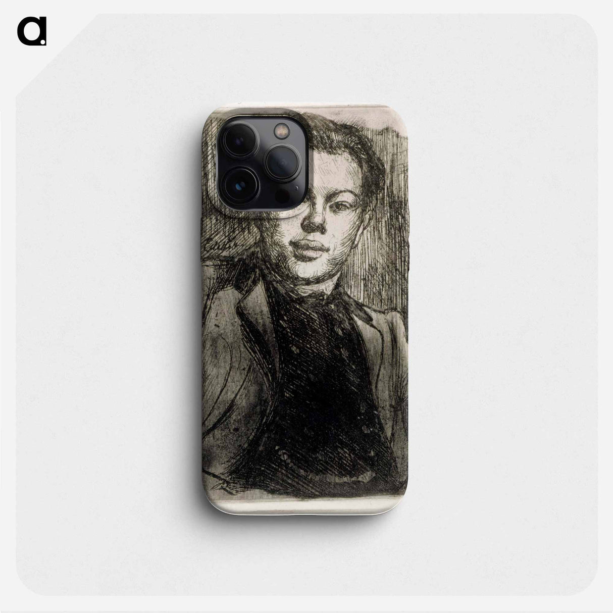 Portrait of the artist eric o. w. ehrström - アルバート エーデルフェルト Phone Case.
