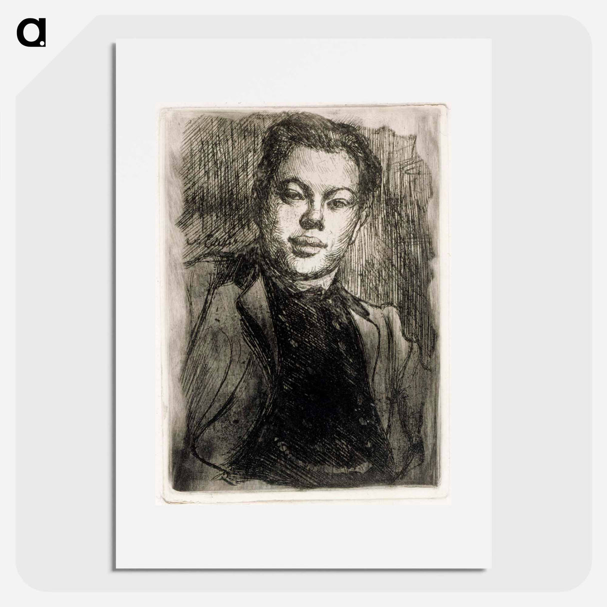 Portrait of the artist eric o. w. ehrström - アルバート エーデルフェルト Poster.