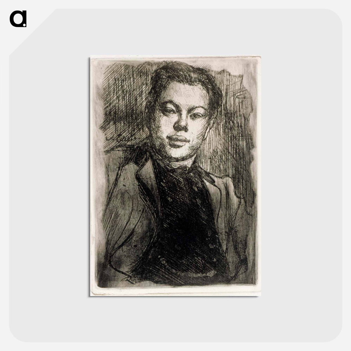 Portrait of the artist eric o. w. ehrström - アルバート エーデルフェルト Postcard.