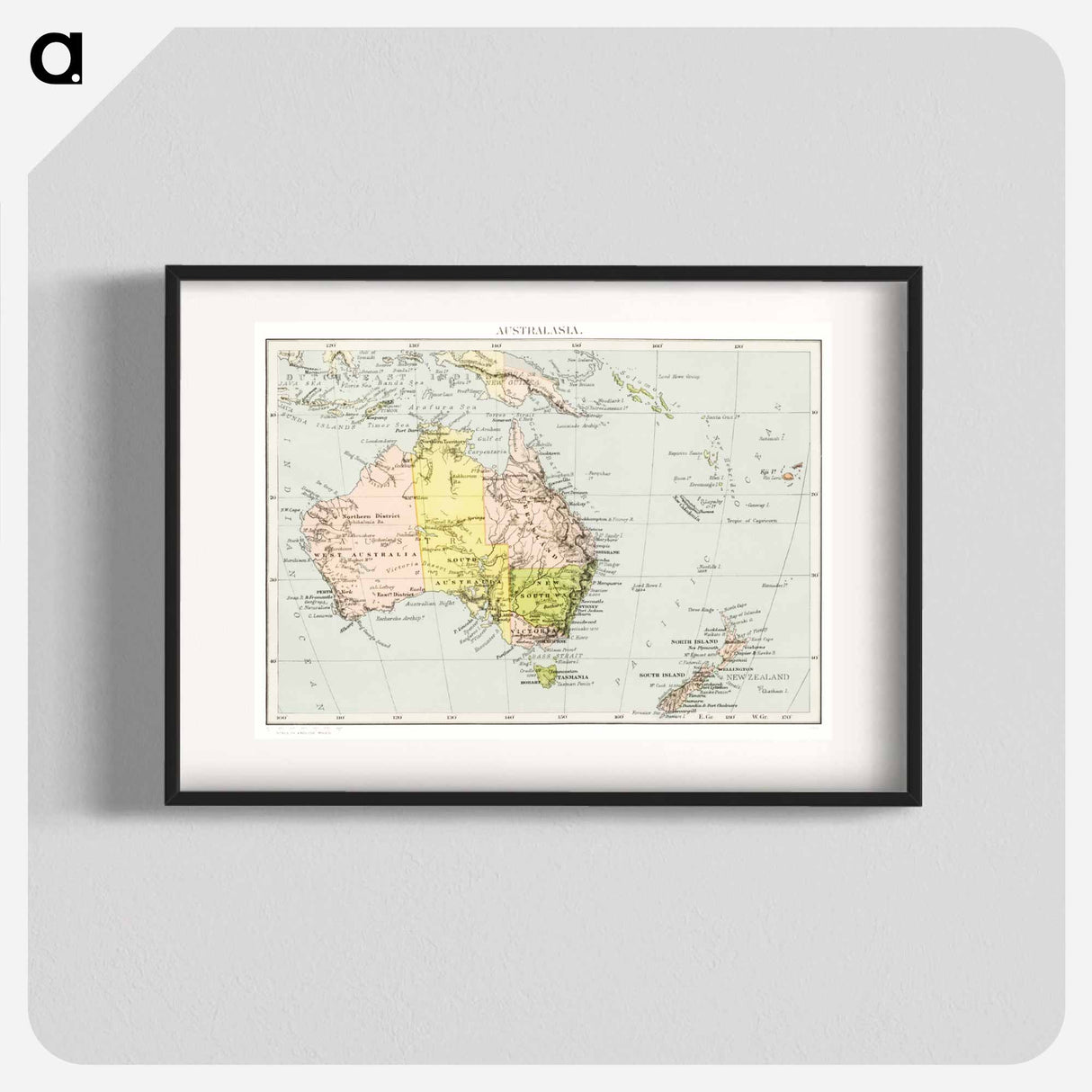 Orient Line Guide - アンティーク地図 Poster.