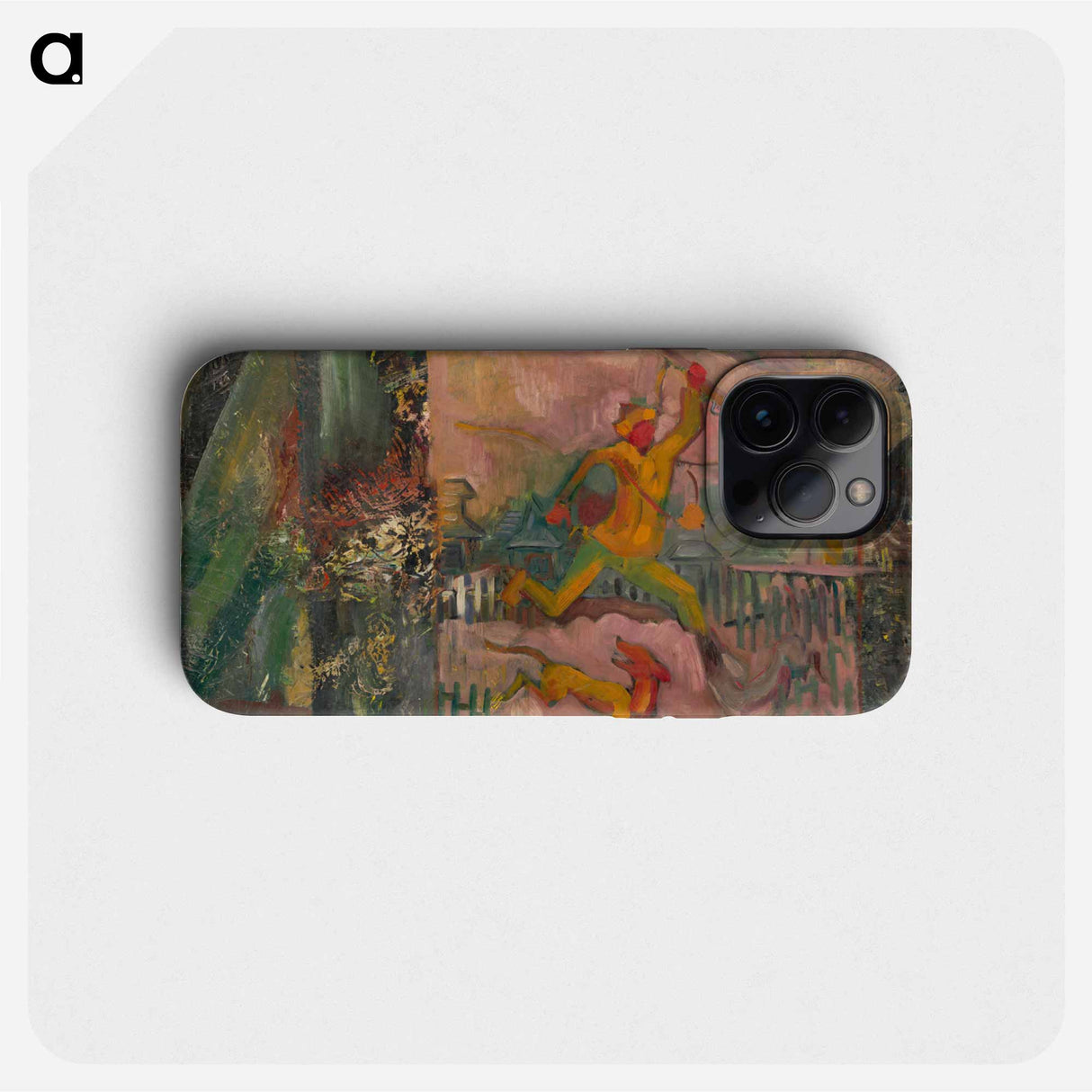 Running hunter with a rifle - アーノルド ピーター ワイズ クビンチャン Phone Case.