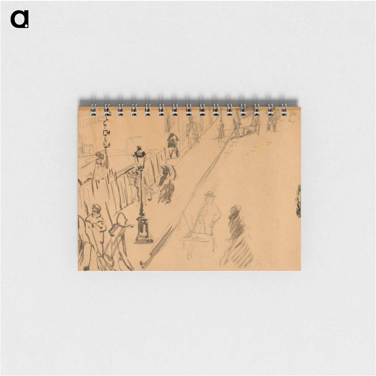 The rue Mosnier with Gas Lamp - エドゥアール マネ Memo.