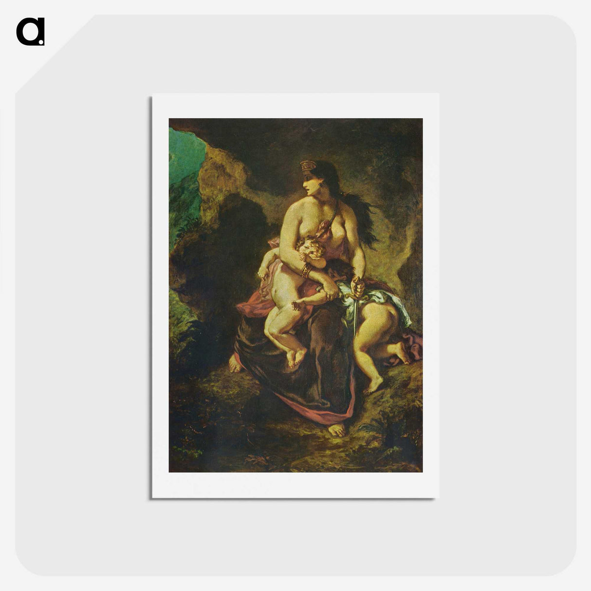2-95_Eugene-Delacroix_hagaki