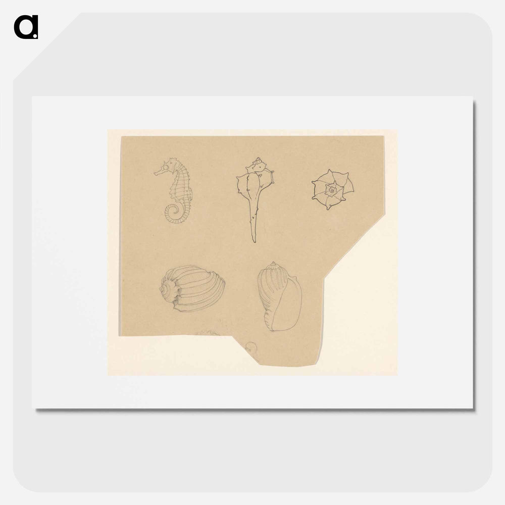 Study with a pencil and pencil - Julie de Graag Poster.