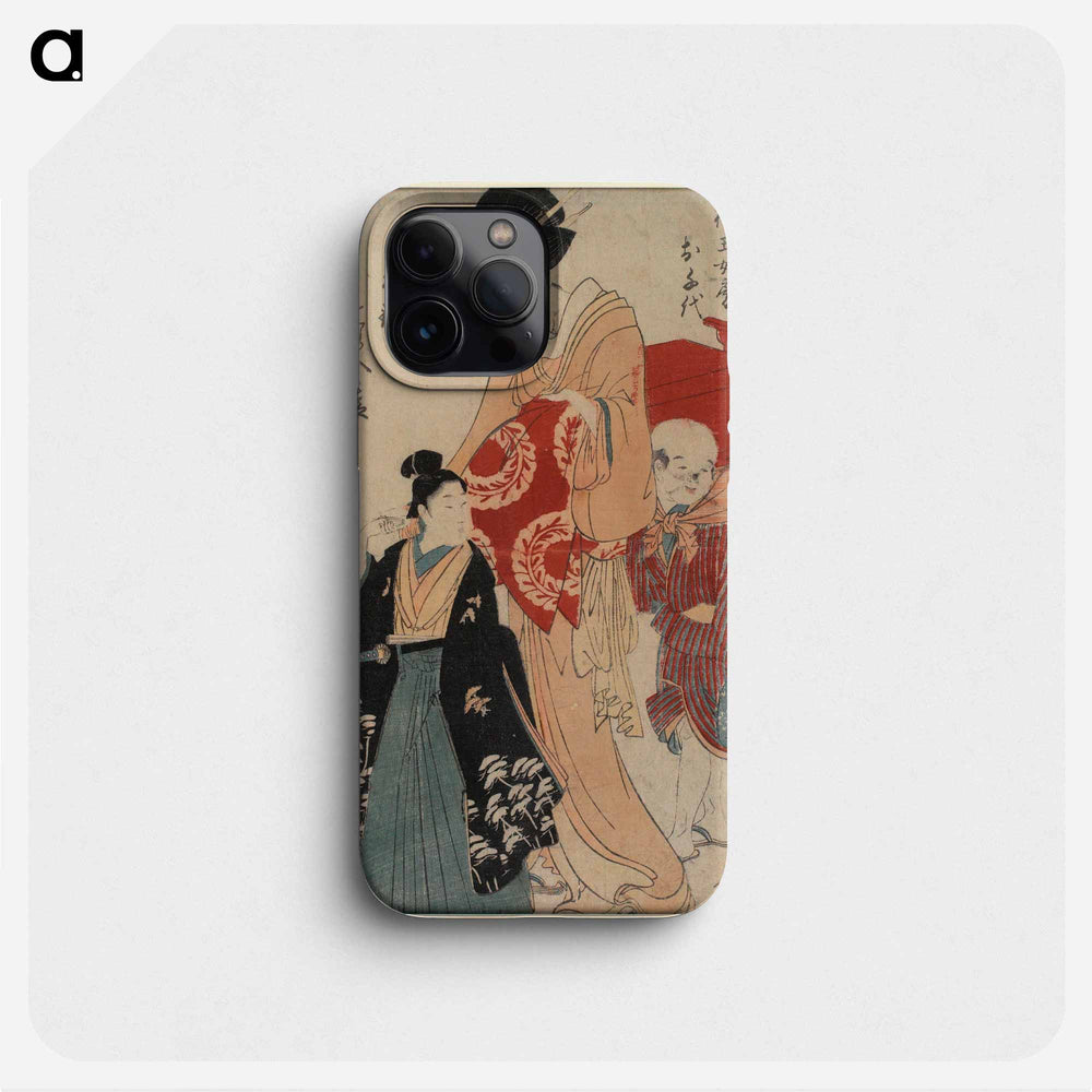 Nishiki-e - 喜多川 歌麿 Phone Case.
