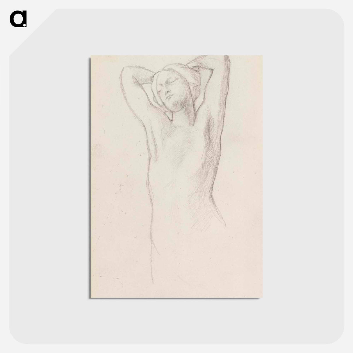 Alaston naismalli - アルバート エーデルフェルト Postcard.