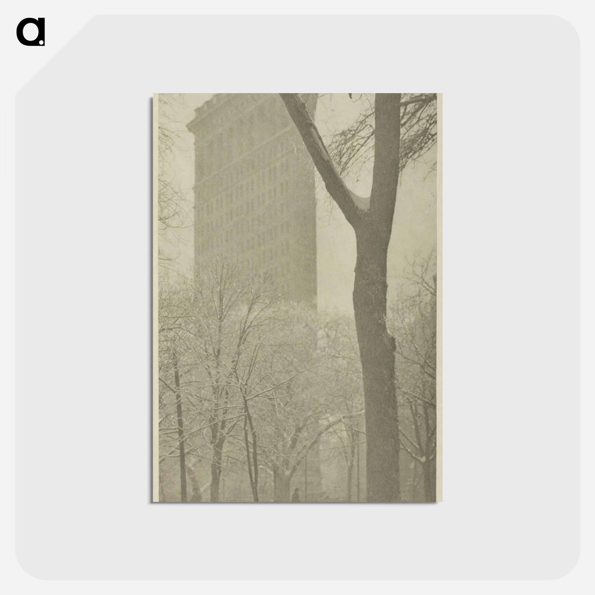 アートポストカード-The Flatiron - アルフレッド スティーグリッツ Postcard.