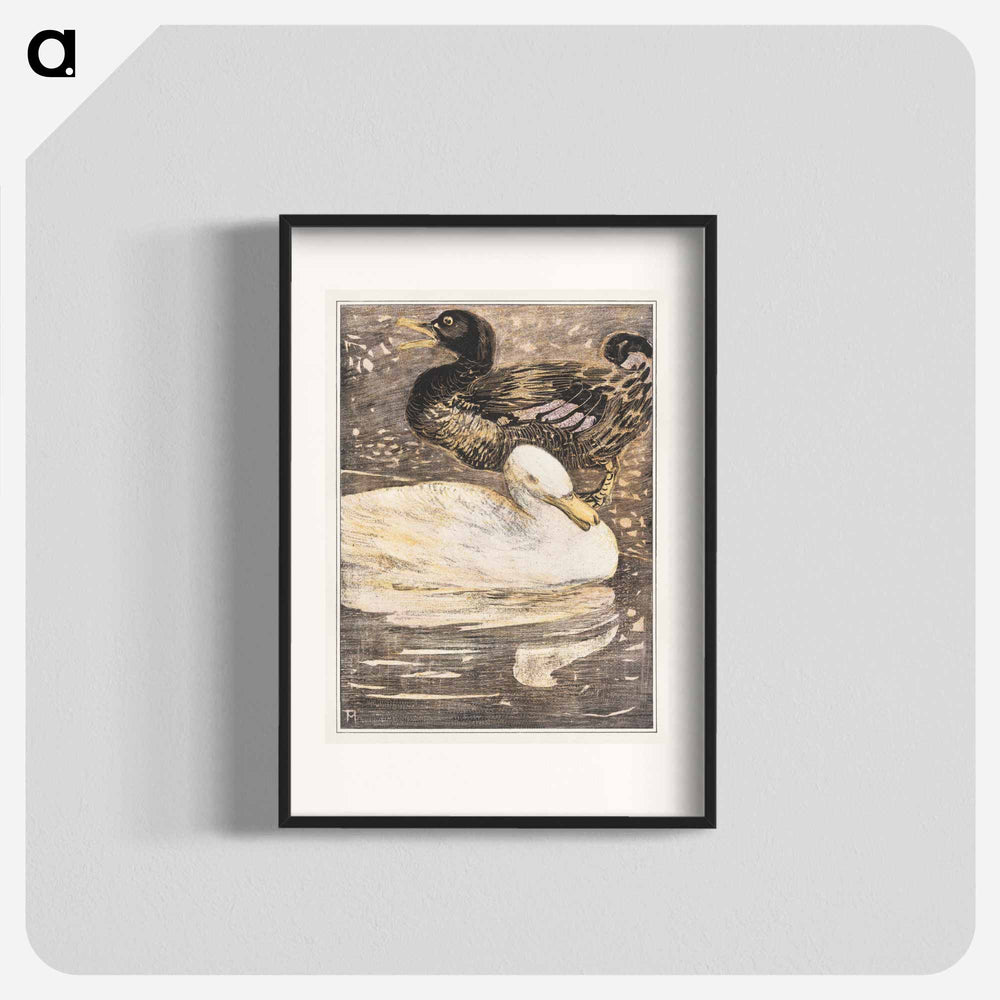 Twee eenden - Theo van Hoytema Poster.