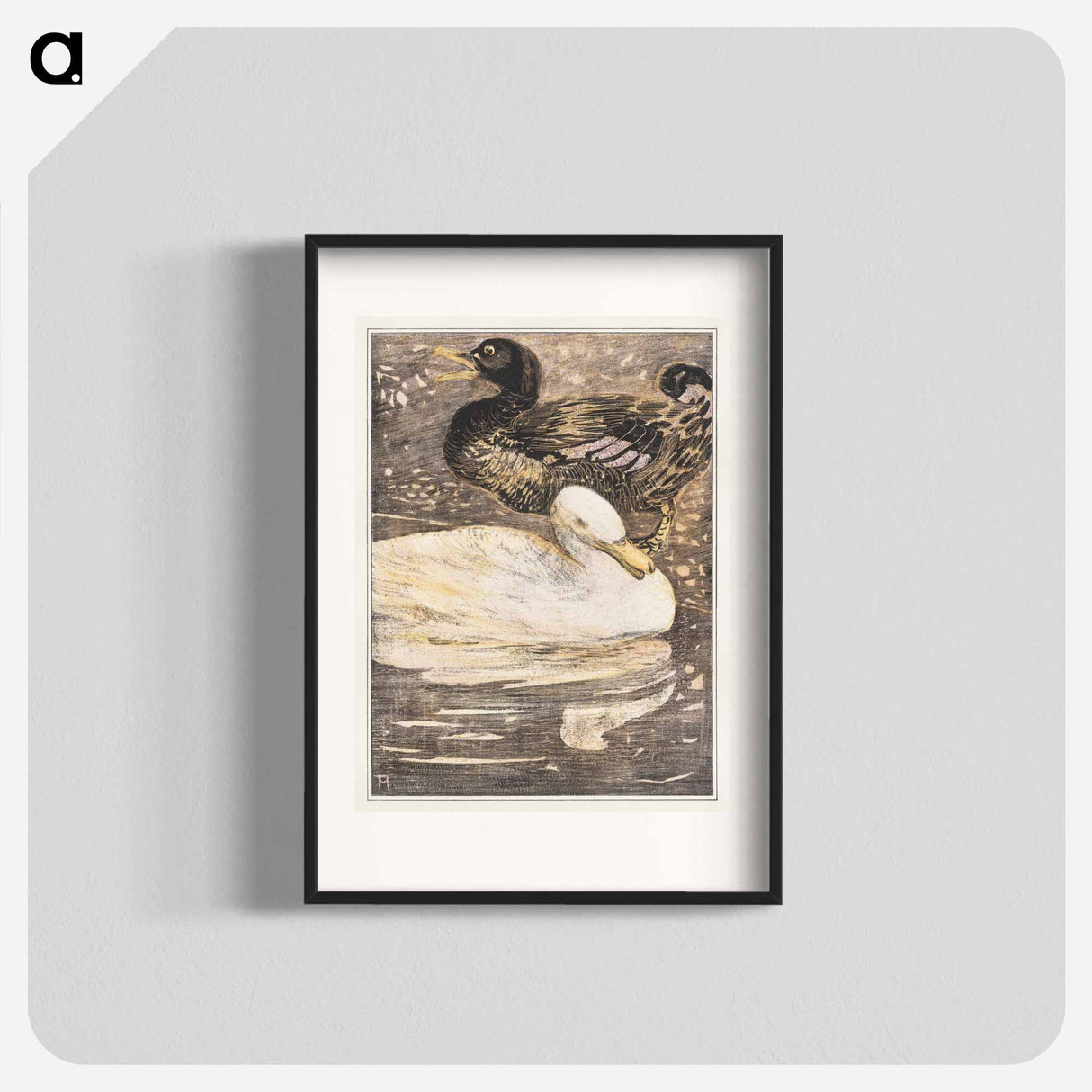 Twee eenden - Theo van Hoytema Poster.