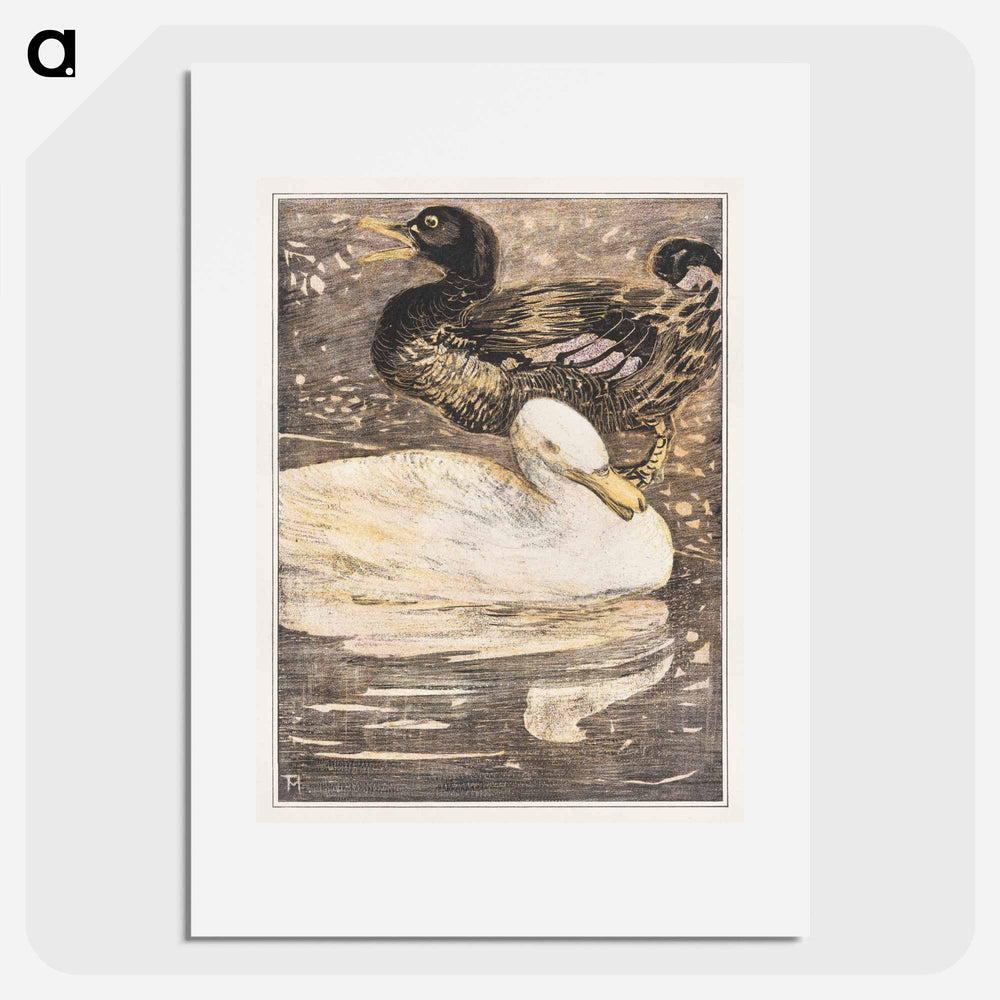 Twee eenden - Theo van Hoytema Poster.