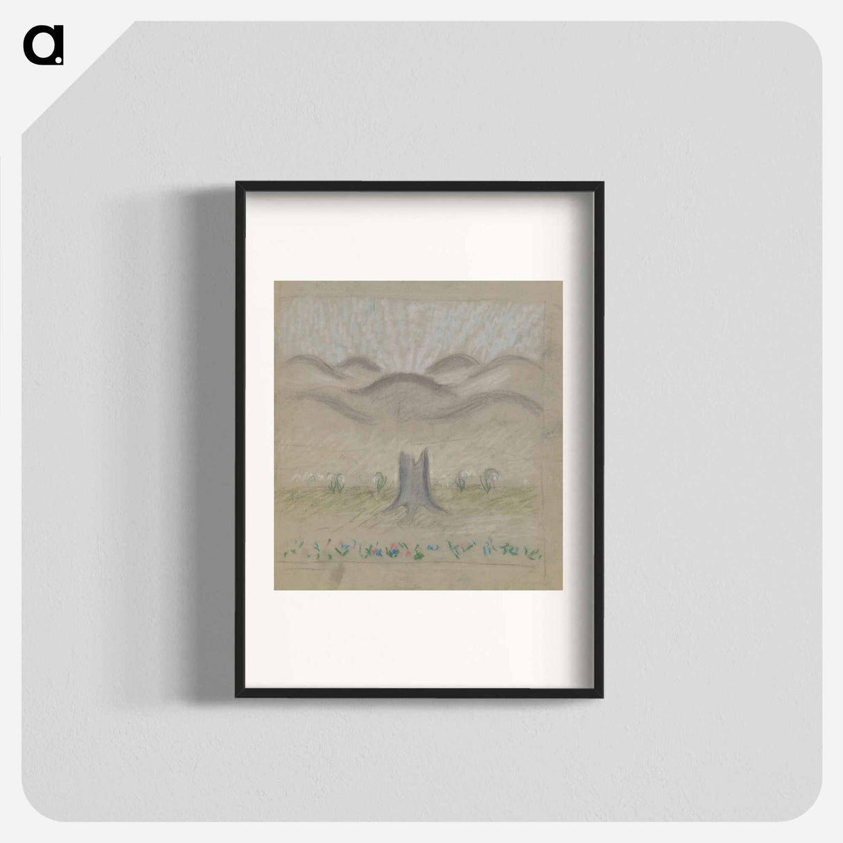 Snowdrops in a glade - アーノルド ピーター ワイズ クビンチャン Poster.