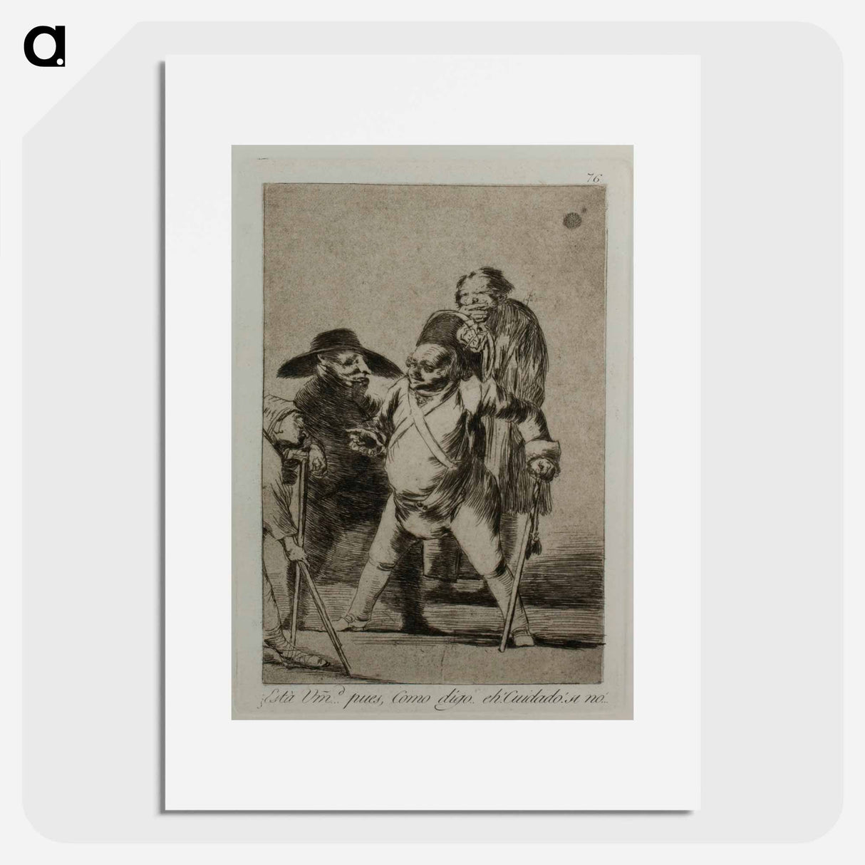 Look out! otherwise... - フランシスコ デ ゴヤ Poster.