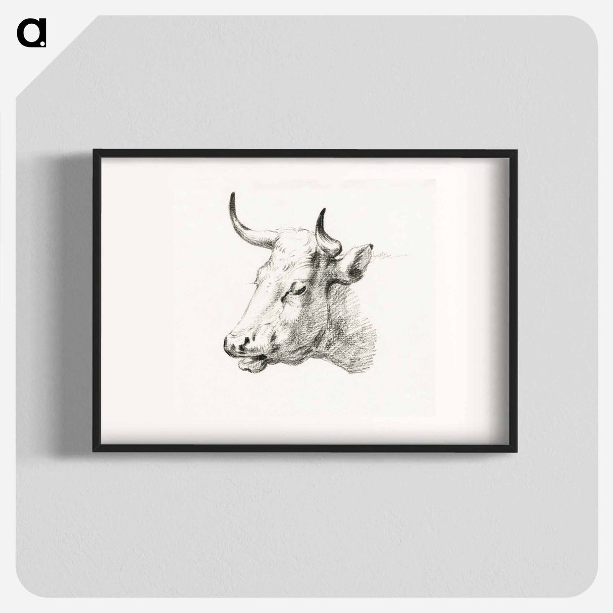 Head of a cow - ジャン ベルナール Poster.