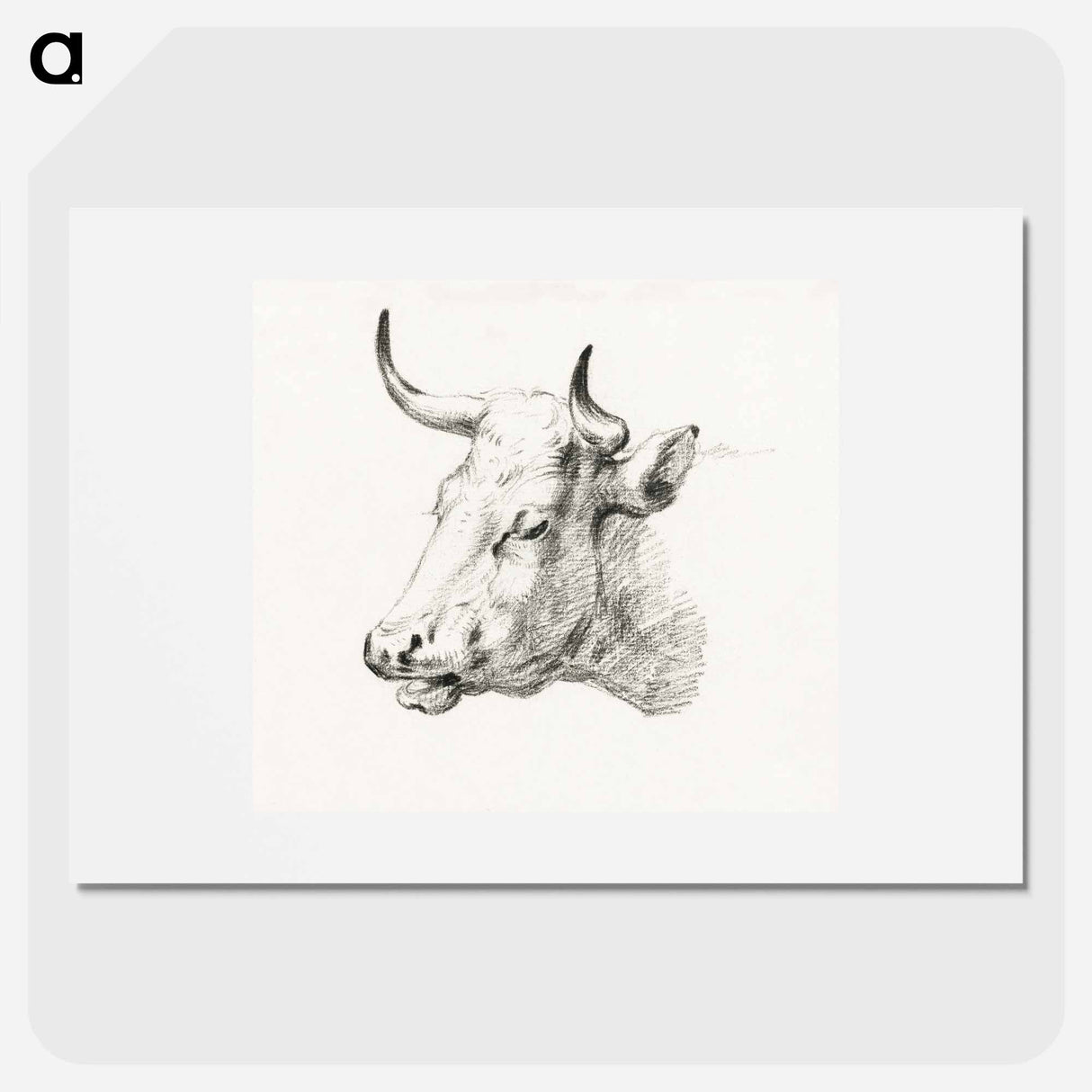 Head of a cow - ジャン ベルナール Poster.