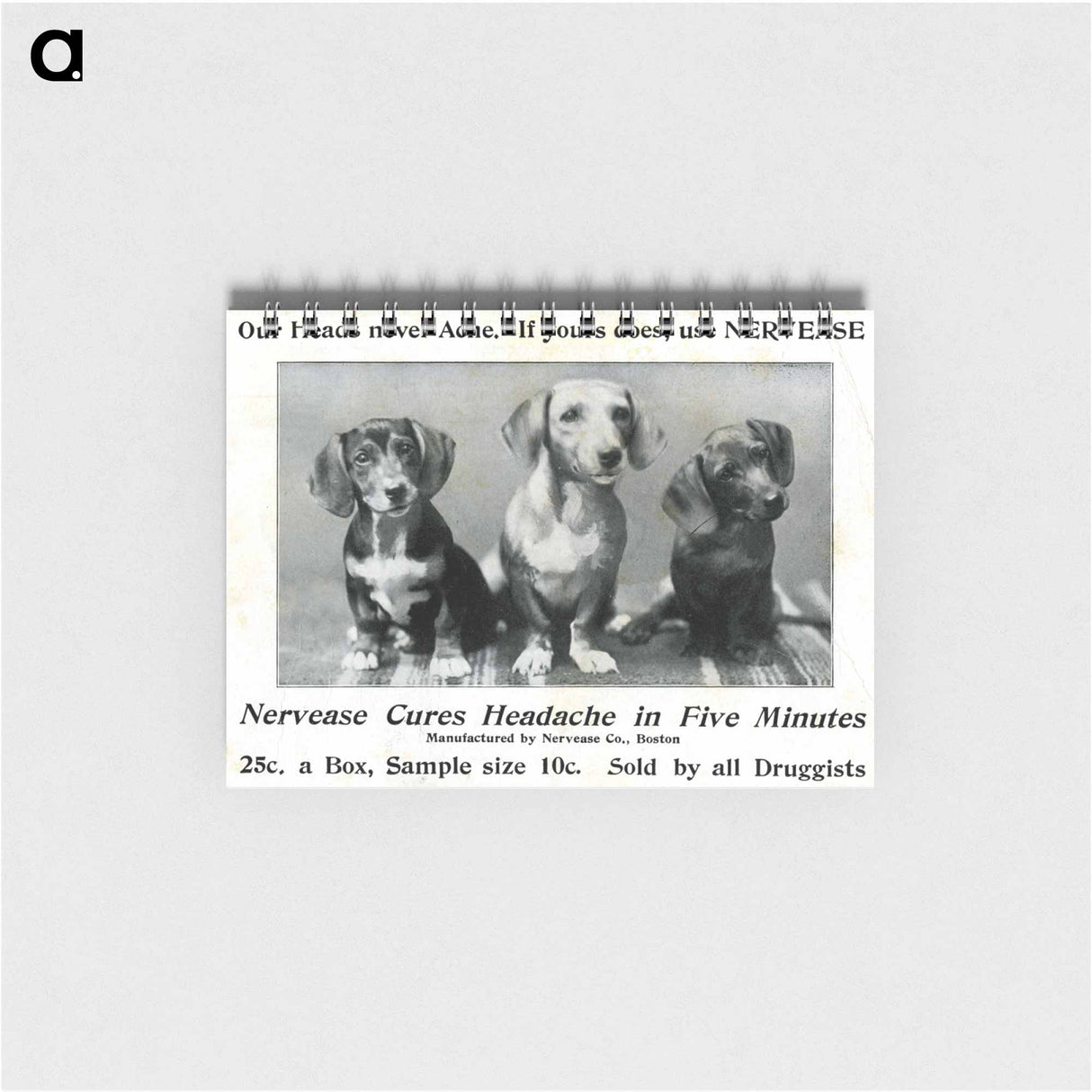 アートメモ帳-Nervease Advertisement Featuring Three Dogs
- 国立医学図書館 Memo.