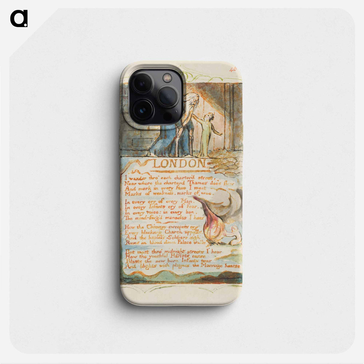 Songs of Innocence and of Experience: London - William Blake Phone Case.