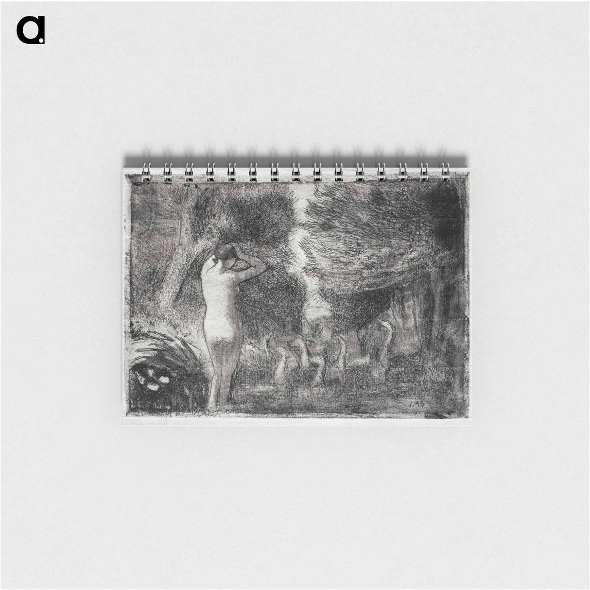 Bather and Geese - カミーユ ピサロ Memo.