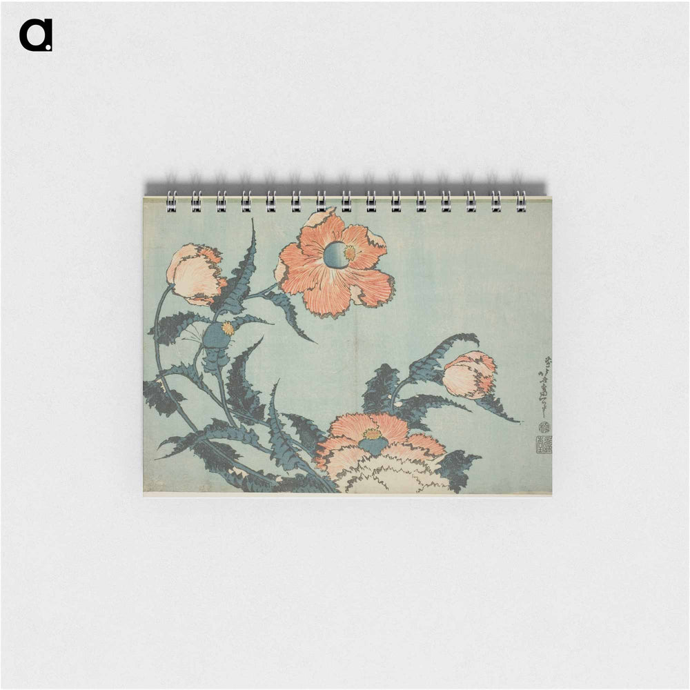 Hokusai's Poppies - 葛飾 北斎 Memo.